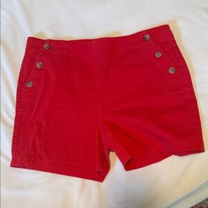 Jones New York Red High Waist Women's Shorts